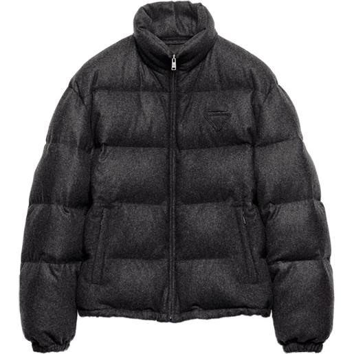 Prada piumino in cashmere - grigio