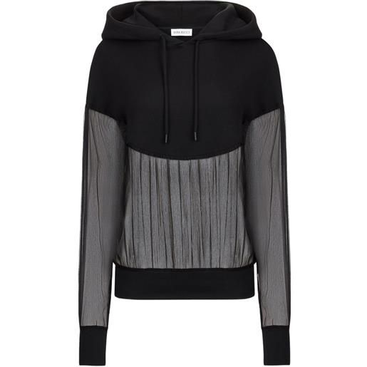 Nina Ricci felpa con cappuccio - nero