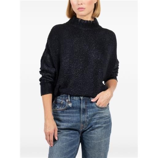 Avant Toi maglione con collo rialzato - blu