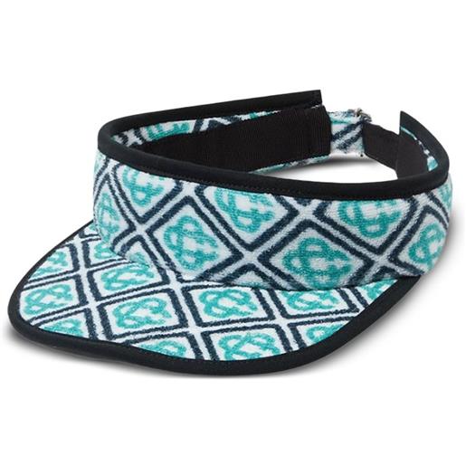 Casablanca visiera beach club con stampa - verde