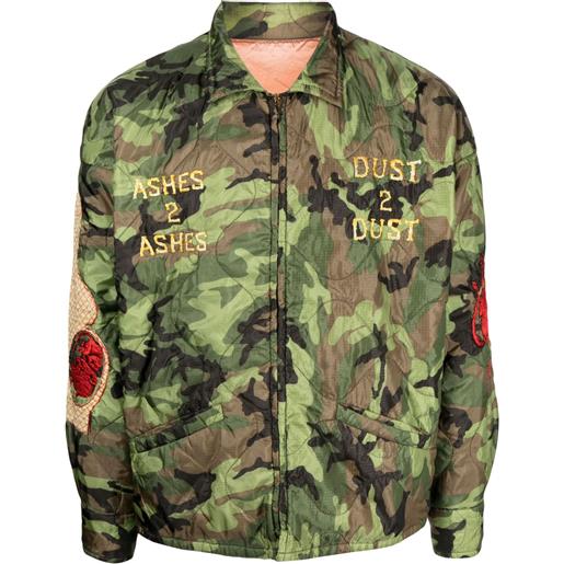 SAINT MXXXXXX giacca con stampa camouflage - verde