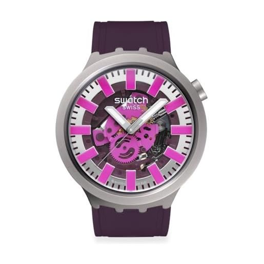 Swatch audacious acai sb07s120, marrone, minimalista