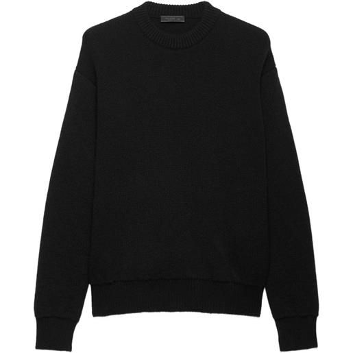 Prada maglione girocollo in cashmere - nero