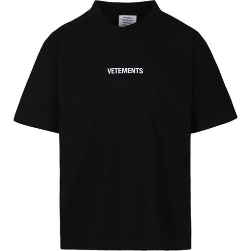 Vetements Kids t-shirt con logo - nero