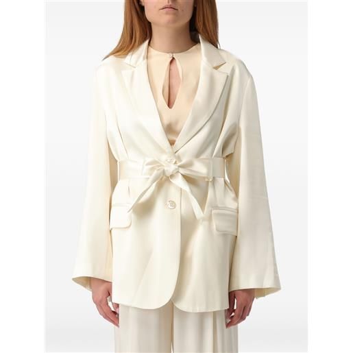 Semicouture blazer con cintura - toni neutri