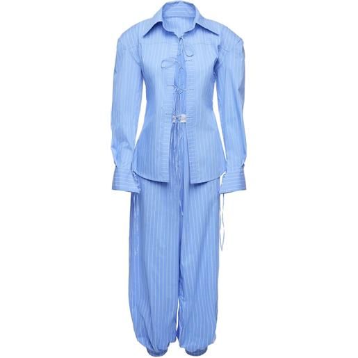 Ana Radu set gessato - blu