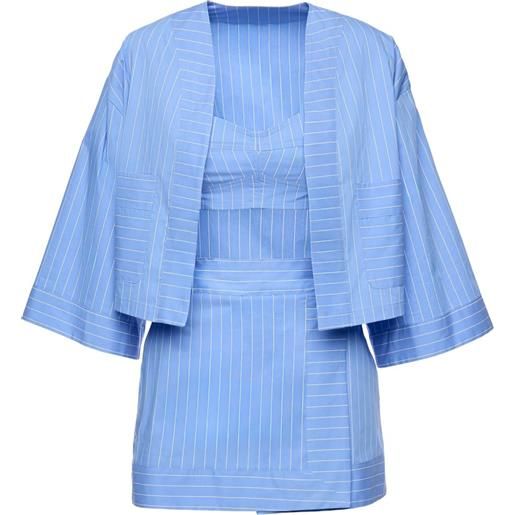 Ana Radu set con gonna a righe (3 pezzi) - blu