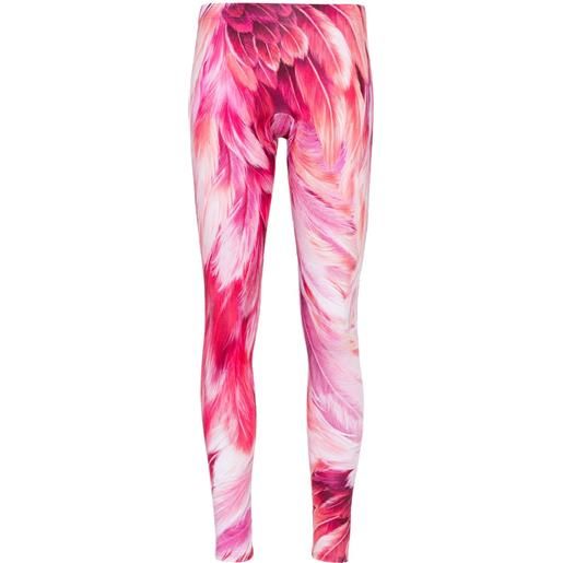 Roberto Cavalli leggings con stampa - rosa