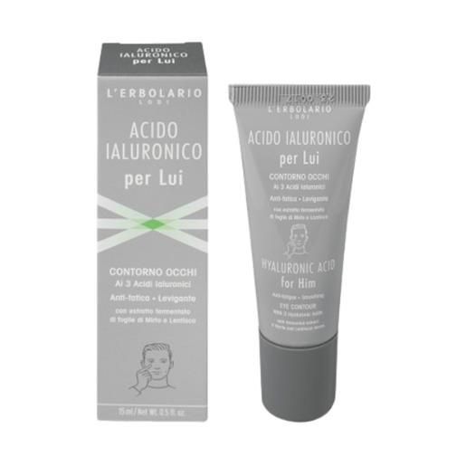 L'Erbolario contorno occhi acido ialuronico per lui gel ultra - fresco 15 ml
