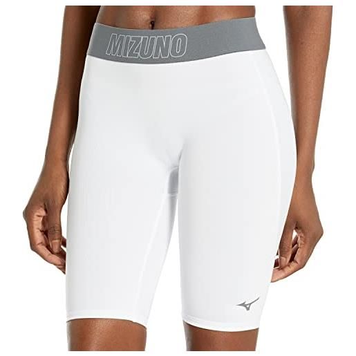 Mizuno - pantaloncini da donna a compressione, scorrevoli, scorrevoli, da donna, donna, bianco, m