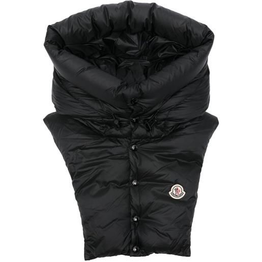 Moncler cappuccio a collo alto - nero
