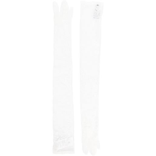 Giuseppe Di Morabito guanti a fiori - bianco