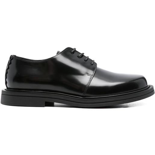 The Antipode stringate in pelle - nero