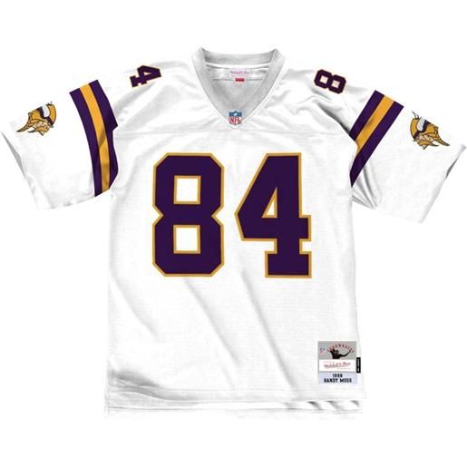 Mitchell & Ness top 1998/99 randy moss minnesota vikings "white" - bianco