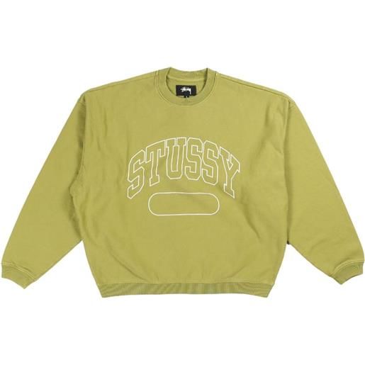 Stüssy logo-print sweatshirt - verde