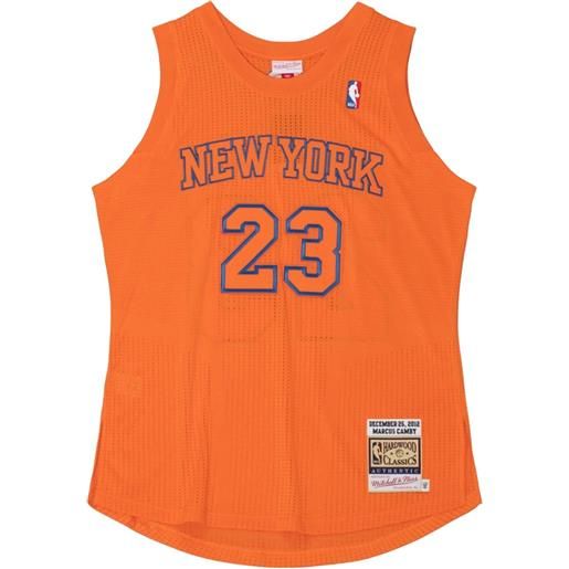 Mitchell & Ness maglia da basket christmas day "nba ny knicks 2012 marcus camby" - arancione
