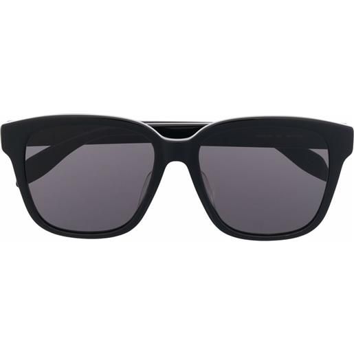 Alexander McQueen Eyewear occhiali da sole con stampa graffiti - nero