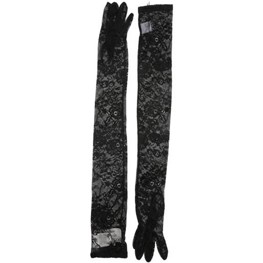 Giuseppe Di Morabito guanti a fiori - nero