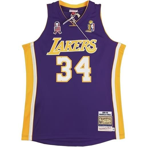 Mitchell & Ness maglia da basket swingman "nba la lakers 2001 shaquille o'neal" - viola