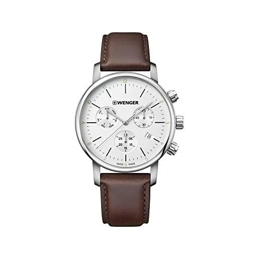 Wenger Orologio Unisex 01.1843.103 - Roadster Black Night - Svizzero, Acciaio, 44mm, Vetro Zaffiro