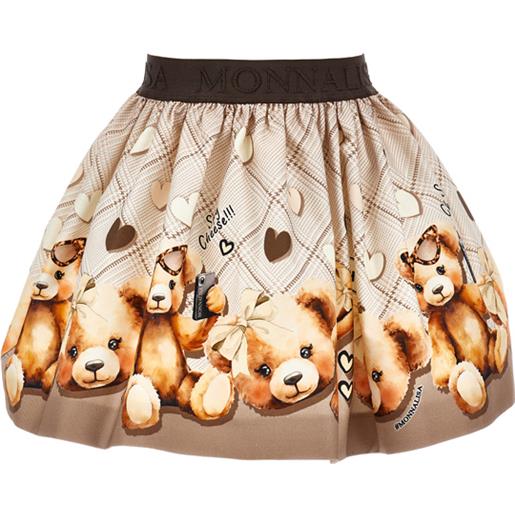 Monnalisa gonna orsetti gabardina
