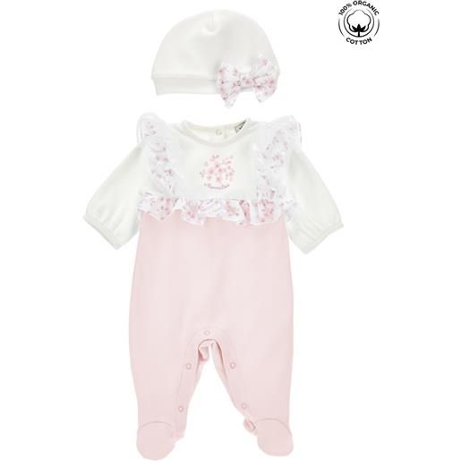 Monnalisa tutina e cappello con fiocco