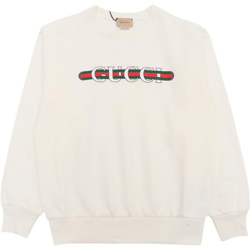 GUCCI KIDS j l/s sweatshirt felted cotton