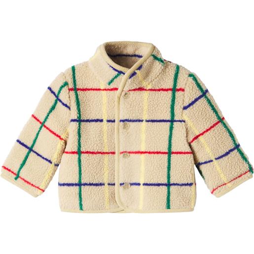 Bobo Choses baby - giacca in pile teddy a quadri