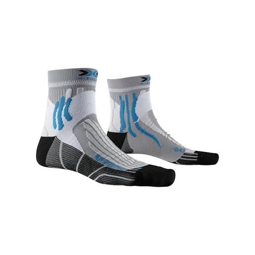 X-Socks calzini da corsa - calze running uomo - calze running donna - super performanti, unisex - adulto, grigio perla, 45-47