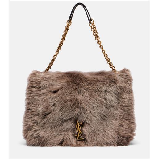 Saint Laurent borsa a spalla jamie 4.3 large in shearling