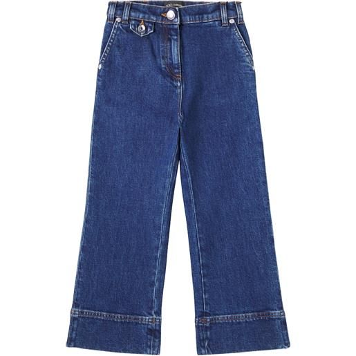 Dolce&Gabbana Kids jeans a gamba larga