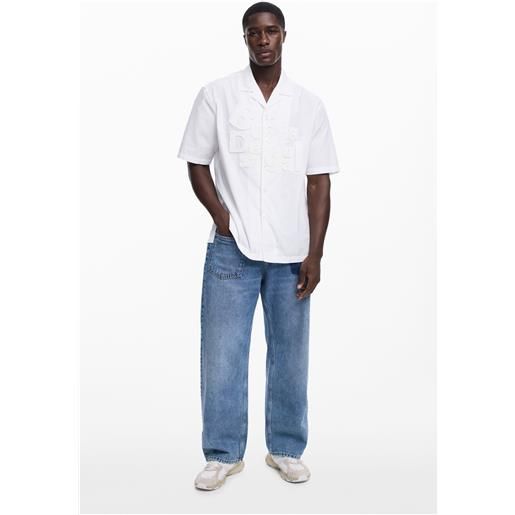 Desigual camicia a maniche corte con lettering botter