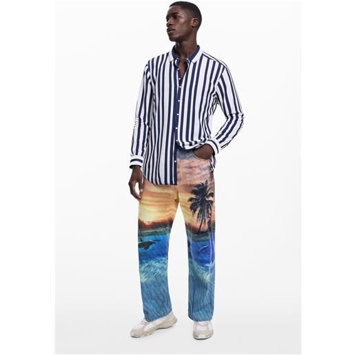 Desigual camicia oversize a righe botter