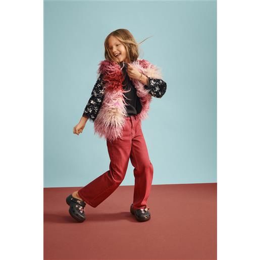 Desigual gilet in pelliccia acquerello