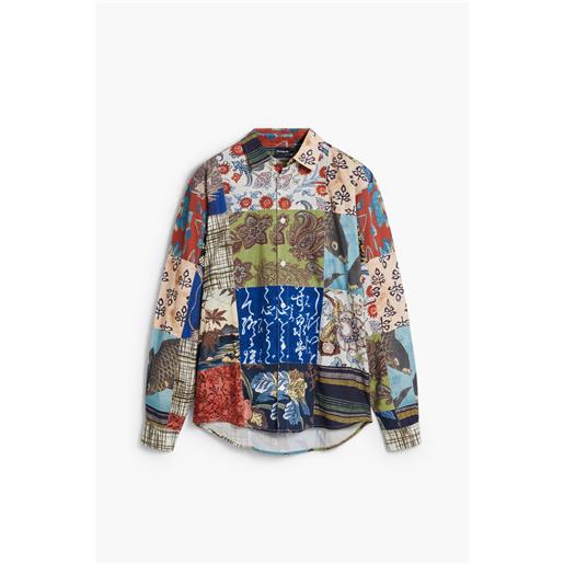 Desigual camicia effetto patch carpa