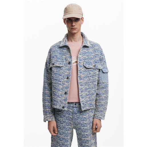 Desigual giacca di jeans melangiata