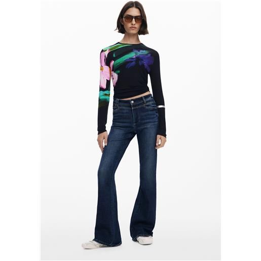 Desigual jeans a zampa lavati