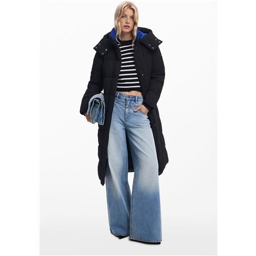 Desigual giacca lunga imbottita con cintura