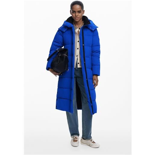 Desigual giacca lunga imbottita con cintura