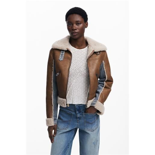 Desigual giacca combinata in montone