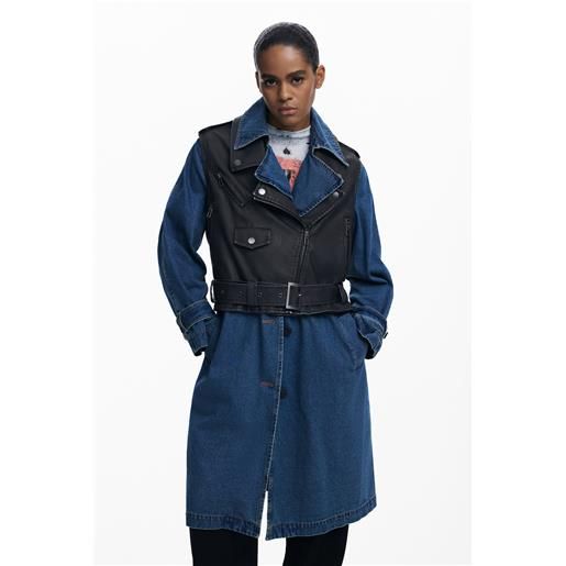 Desigual trench smontabile in denim