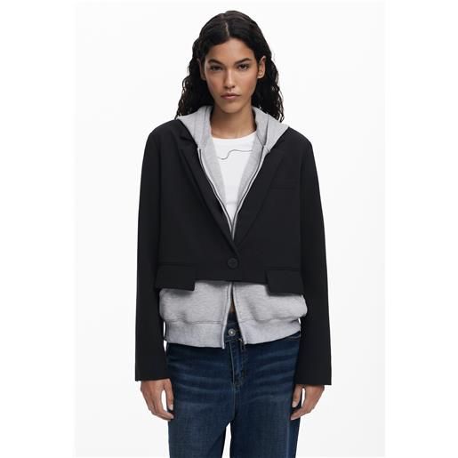 Desigual blazer in maglia combinata