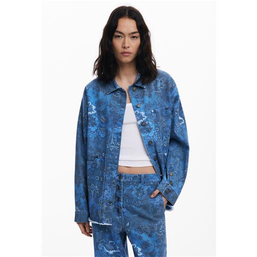 Desigual giacca paisley sfrangiata