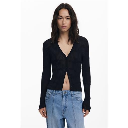 Desigual cardigan aderente a texture