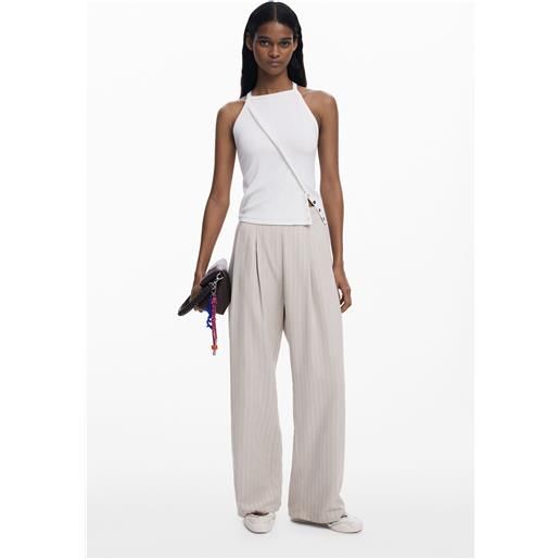 Desigual pantaloni a pinces con cintura