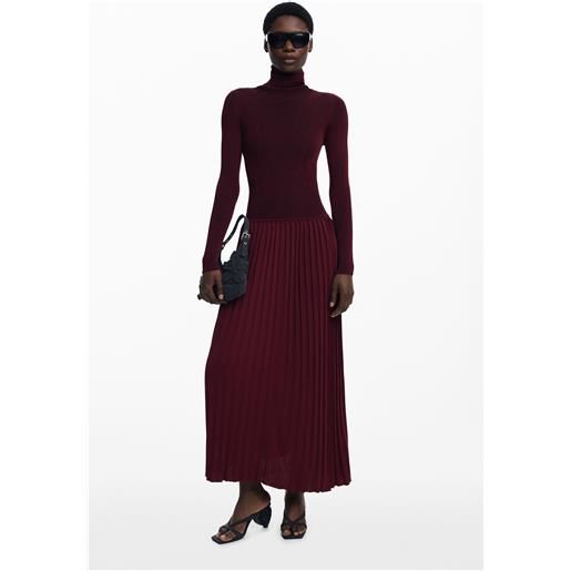 Desigual abito lungo plissettato