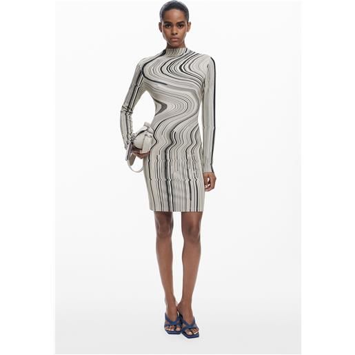 Desigual abito a righe ondulate
