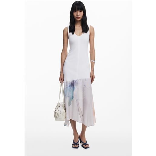 Desigual abito scollo a v combinato