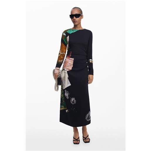 Desigual abito asimmetrico collage