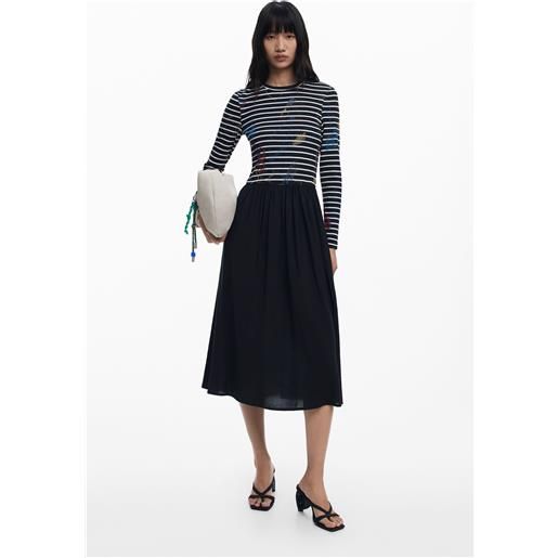 Desigual vestito combinato a righe